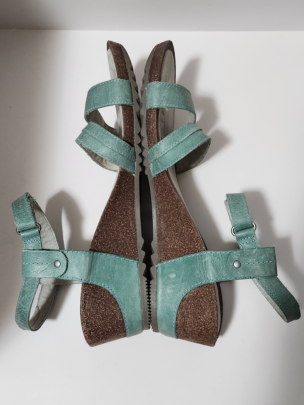 Merrell Revalli Aura Strap Wedge Sandals Jade Green Women Size 10 - Picture 3 of 8